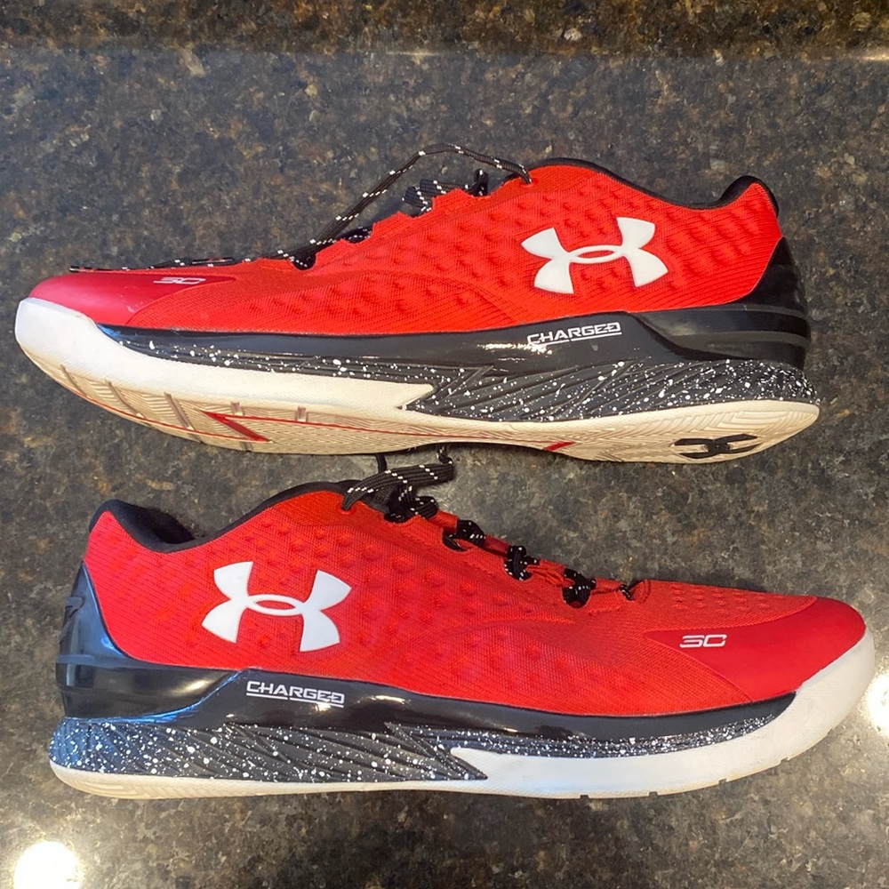 Under Armour Curry 1 Low - Red/Black - Size 15